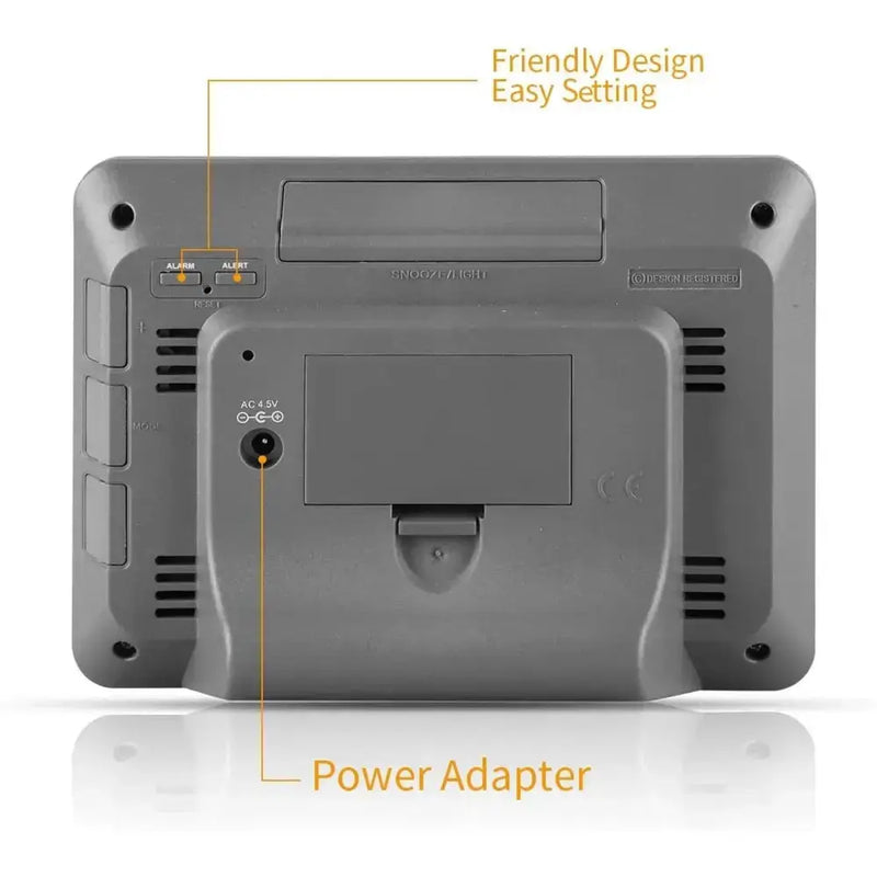 Wireless Weather Station with LCD Display & Clock by Habicare