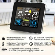 Wireless Weather Station with LCD Display & Clock by Habicare