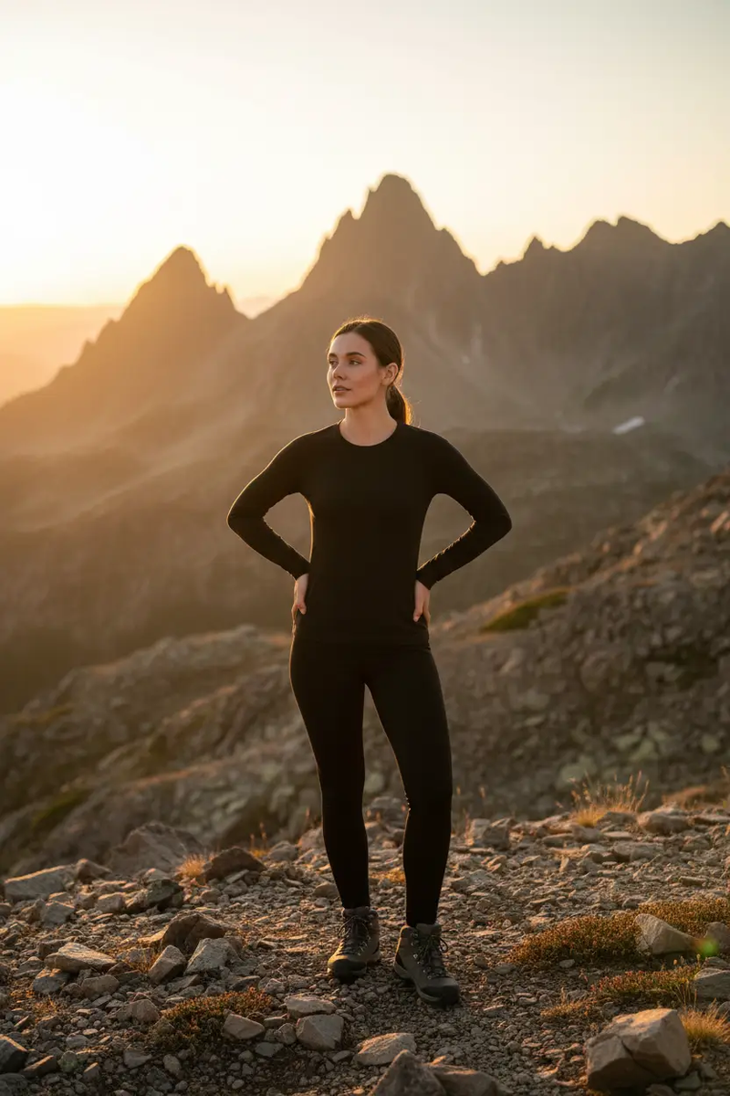 Women's 100% Merino Wool Base Layer Top - 180gsm 17.5 Micron, Long Sleeve | Activewear by Mead's Supply & Equipment Outfitters limited