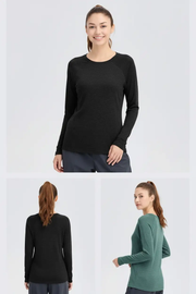 Women's 100% Merino Wool Base Layer Top - 180gsm 17.5 Micron, Long Sleeve | Activewear by Mead's Supply & Equipment Outfitters limited