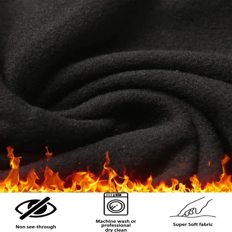 Women's Fleece-Lined Thermal Leggings – High-Waisted (5-Pack) by Habicare