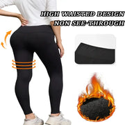 Women's Fleece-Lined Thermal Leggings – High-Waisted (5-Pack) by Habicare