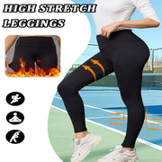 Women's Fleece-Lined Thermal Leggings – High-Waisted (5-Pack) by Habicare