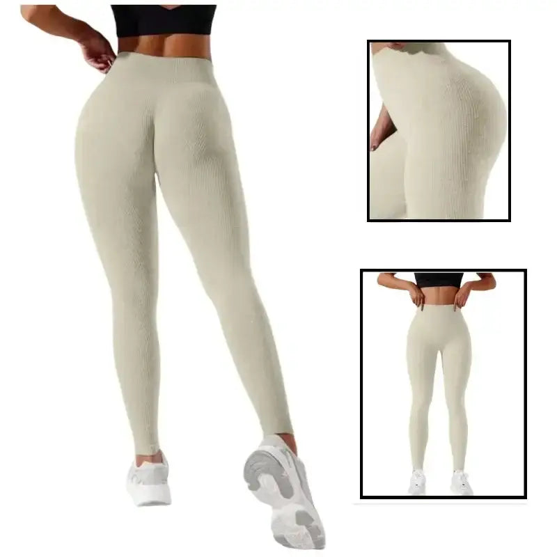 Women’s High-Waisted Seamless Leggings (3 colours and sizes available) by Habicare