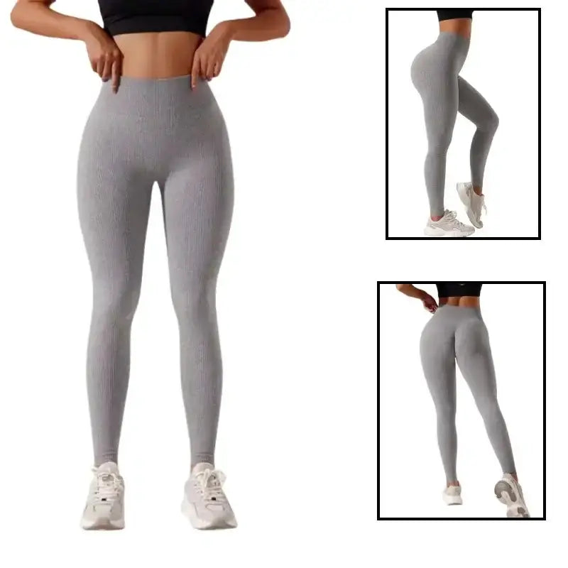 Women’s High-Waisted Seamless Leggings (3 colours and sizes available) by Habicare