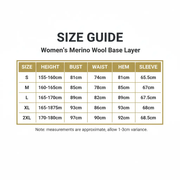 Women's 100% Merino Wool Base Layer Top - 180gsm 17.5 Micron, Long Sleeve | Activewear by Mead's Supply & Equipment Outfitters limited