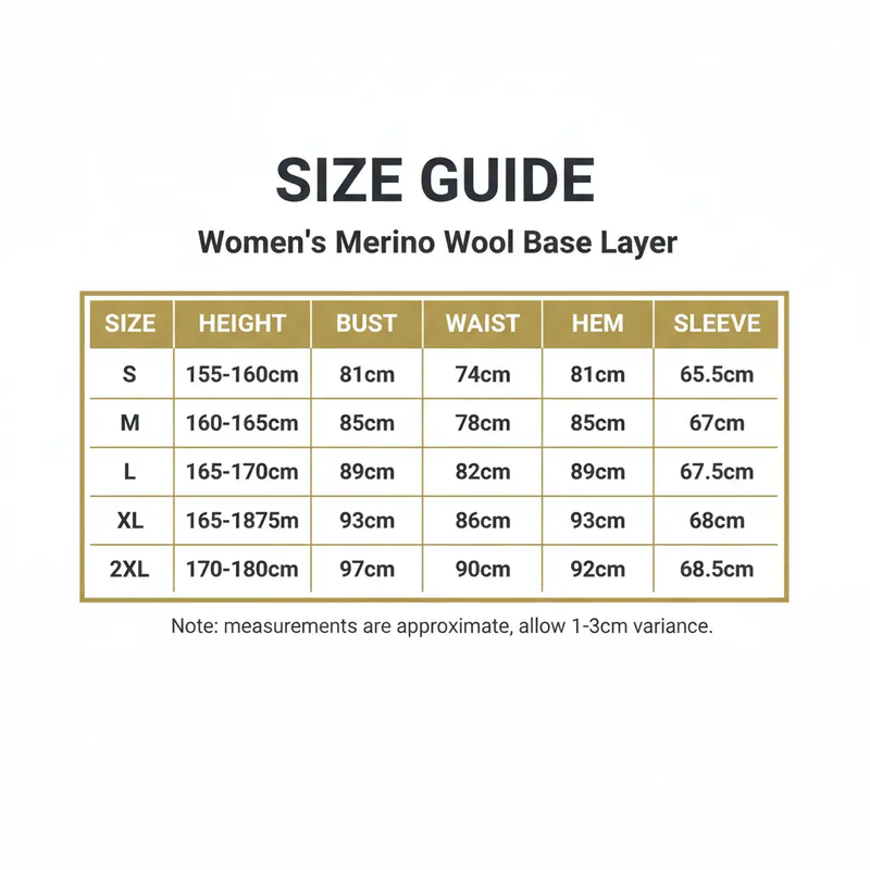 Women's 100% Merino Wool Base Layer Top - 180gsm 17.5 Micron, Long Sleeve | Activewear by Mead's Supply & Equipment Outfitters limited