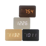 Wooden LED Digital Alarm Clock with Temperature Display & Night Light (4 colours available) by 9eight5