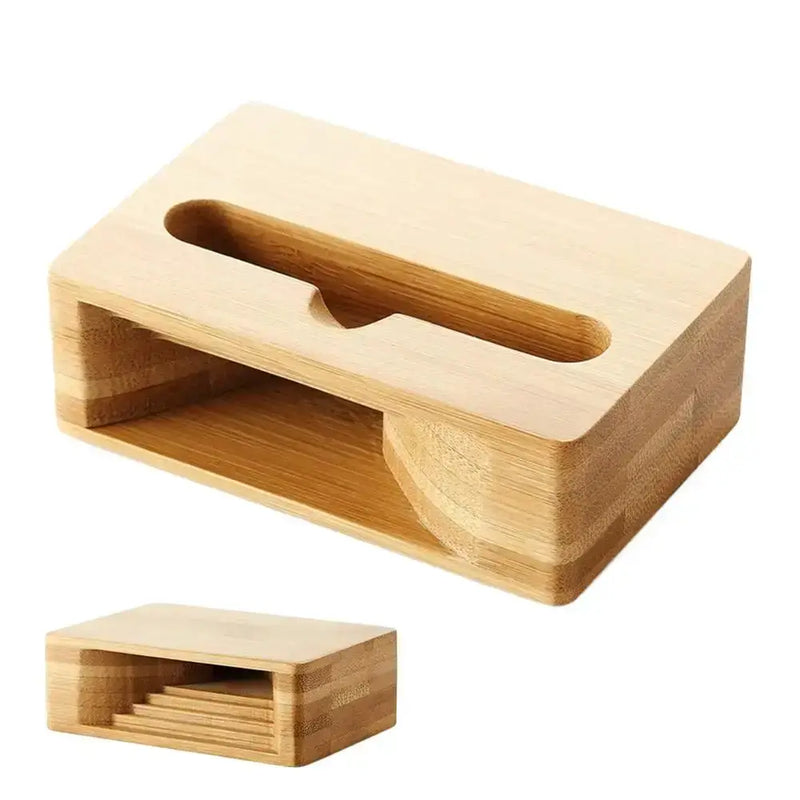 Wooden Phone Stand with Passive Speaker Amplifier by Habicare