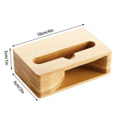 Wooden Phone Stand with Passive Speaker Amplifier by Habicare