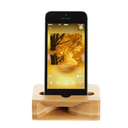 Wooden Phone Stand with Passive Speaker Amplifier by Habicare