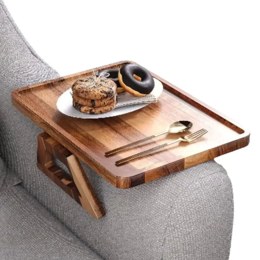 Wooden Sofa Clip-on Armrest Tray by Habicare