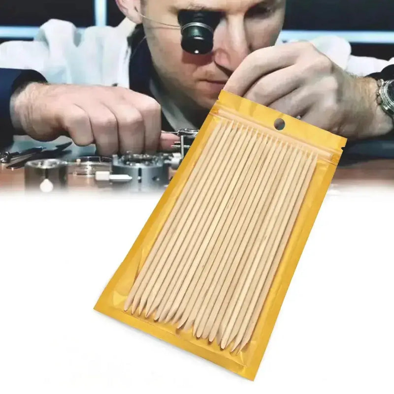 Wooden Watch Cleaning Sticks by Habicare
