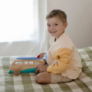 Wooden Surfing Van - QToys | Wooden Toy NZ by Curious Moonbeam