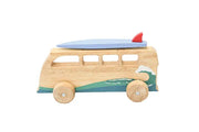 Wooden Surfing Van - QToys | Wooden Toy NZ by Curious Moonbeam