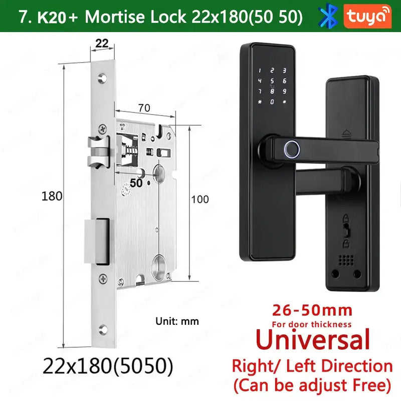 RAYKUBE K20 Biometric Fingerprint Door Lock by Habicare
