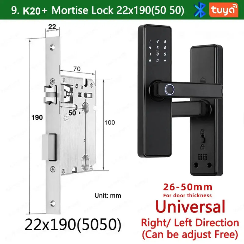 RAYKUBE K20 Biometric Fingerprint Door Lock by Habicare