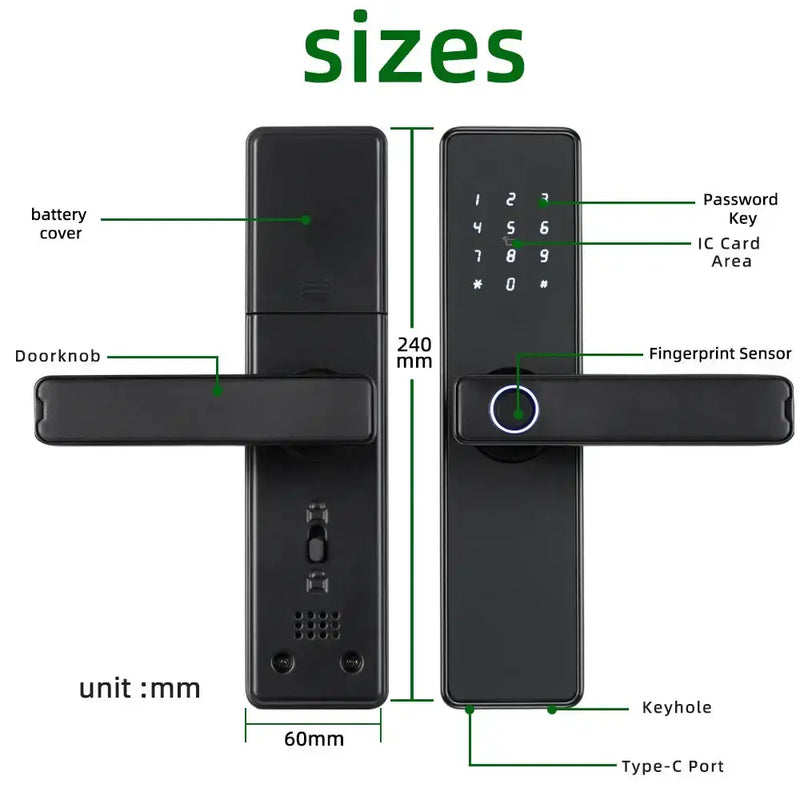 RAYKUBE K20 Biometric Fingerprint Door Lock by Habicare