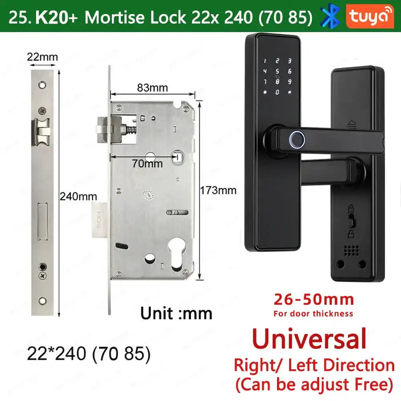 RAYKUBE K20 Biometric Fingerprint Door Lock by Habicare