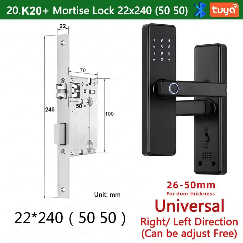 RAYKUBE K20 Biometric Fingerprint Door Lock by Habicare