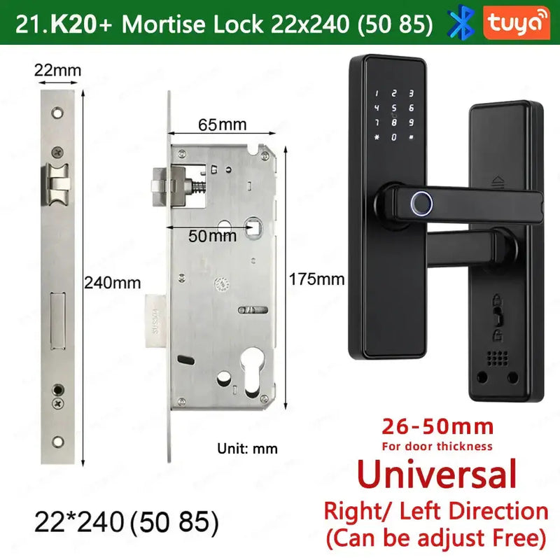 RAYKUBE K20 Biometric Fingerprint Door Lock by Habicare