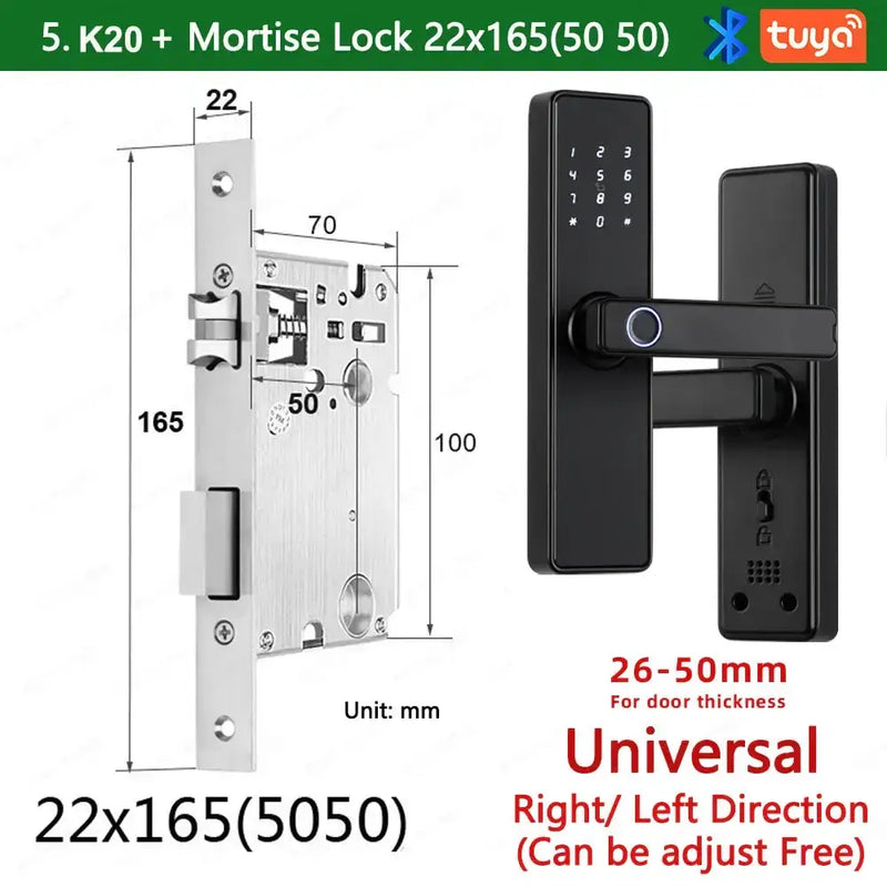 RAYKUBE K20 Biometric Fingerprint Door Lock by Habicare