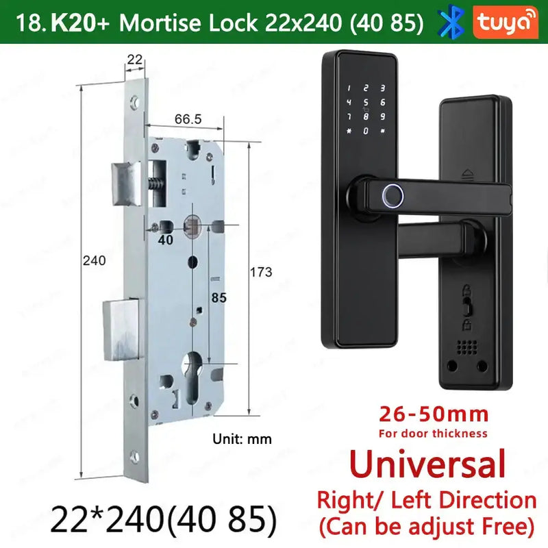 RAYKUBE K20 Biometric Fingerprint Door Lock by Habicare