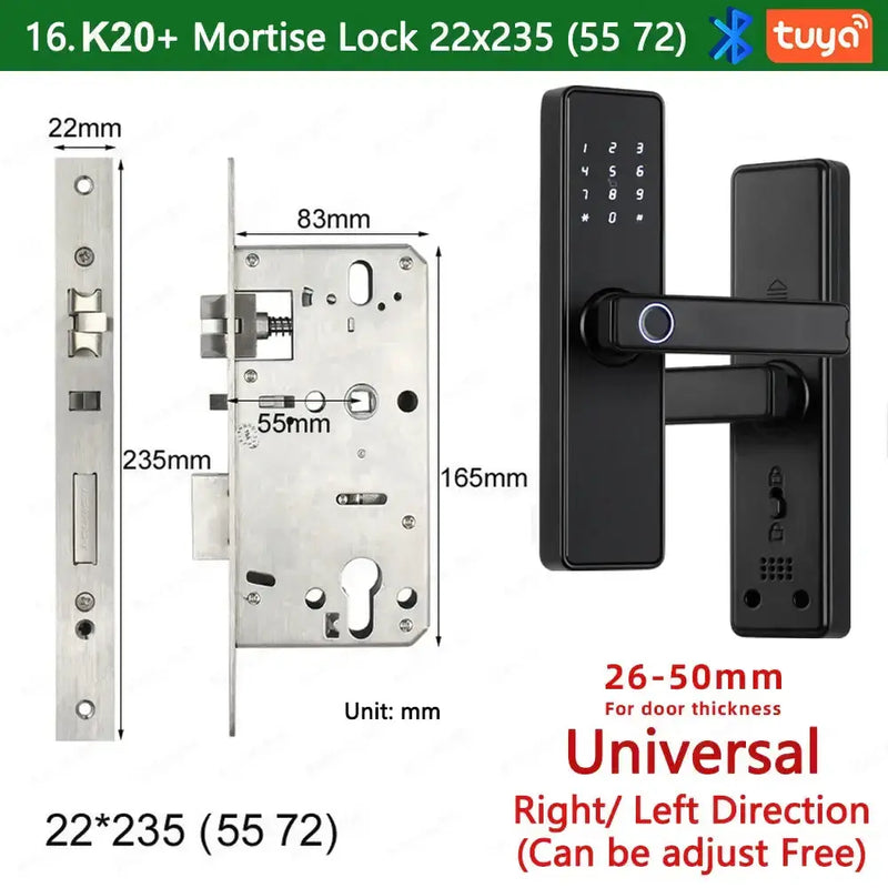 RAYKUBE K20 Biometric Fingerprint Door Lock by Habicare