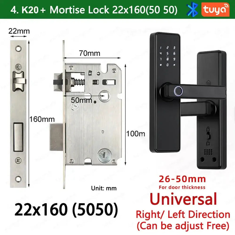 RAYKUBE K20 Biometric Fingerprint Door Lock by Habicare