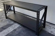 BLACK - Heavy Duty Shelves / Workbench - 90X200X60CM by dealonline.co.nz