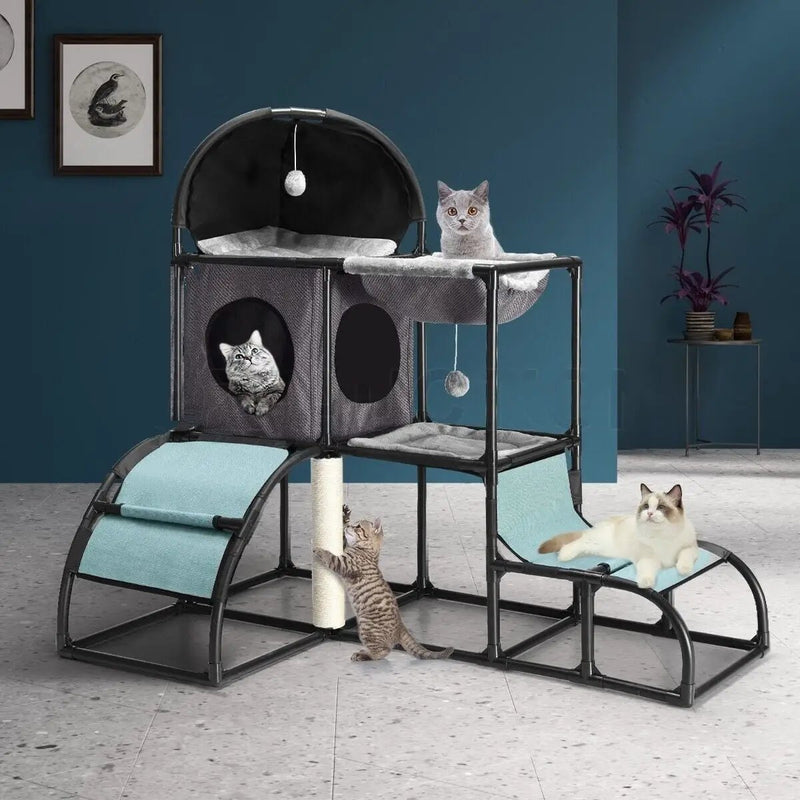 Cat Tree Tower Post Scratcher Scratching Condo Play House by salelink.co.nz