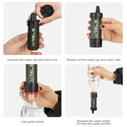 Portable Survival Water Filter for Safe Direct Drinking by Habicare