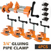 3/4'' Gluing Pipe Clamp 4 Pcs Heavy Duty WOODWORKING VICE TOOLS Wide Protect Pad – view 8