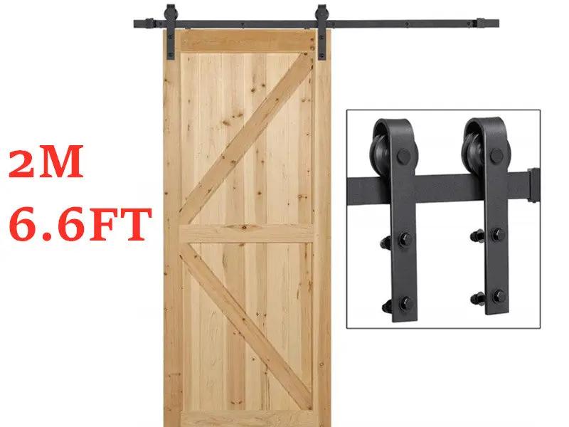 2M Sliding Barn Door Hardware Kit by salelink.co.nz