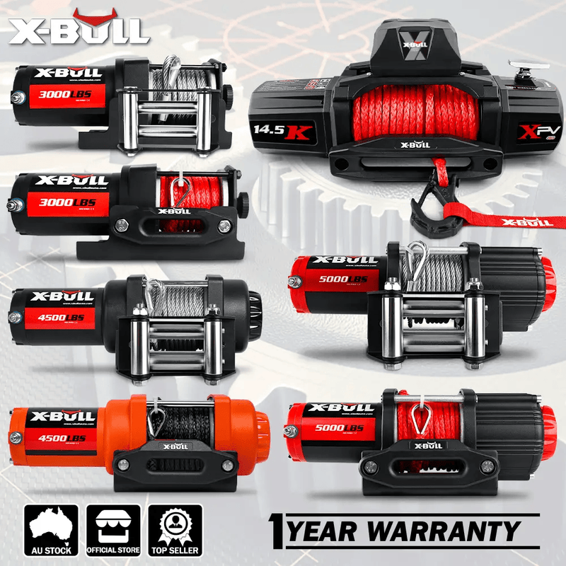 SportZone.co.nz Auto Accessories > Auto Accessories Others > Automotive Parts X Bull 3000LBS Electric Winch 12V With Synthetic Rope And 2 Wireless Remotes X Bull 3000LBS Electric Winch 12V With Synthetic Rope