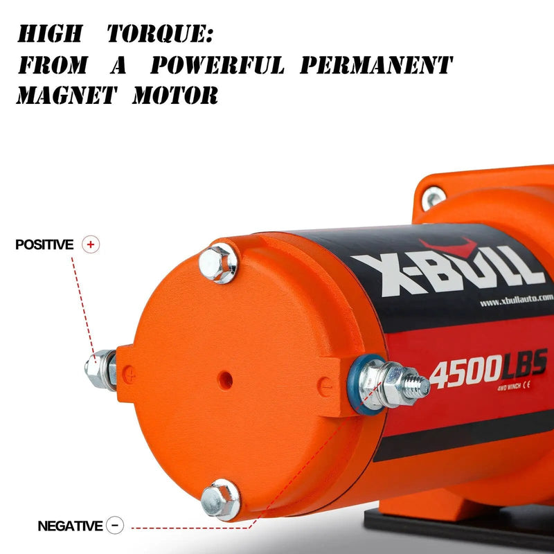 SportZone.co.nz Auto Accessories > Auto Accessories Others > Automotive Lifts & Hoists X Bull 4500LBS 12V Electric Winch With Synthetic Rope And Wireless Remote X Bull 4500Lbs 12V Electric Winch With Synthetic Rope