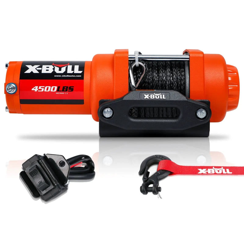 SportZone.co.nz Auto Accessories > Auto Accessories Others > Automotive Lifts & Hoists X Bull 4500LBS 12V Electric Winch With Synthetic Rope And Wireless Remote X Bull 4500Lbs 12V Electric Winch With Synthetic Rope