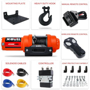SportZone.co.nz Auto Accessories > Auto Accessories Others > Automotive Lifts & Hoists X Bull 4500LBS 12V Electric Winch With Synthetic Rope And Wireless Remote X Bull 4500Lbs 12V Electric Winch With Synthetic Rope
