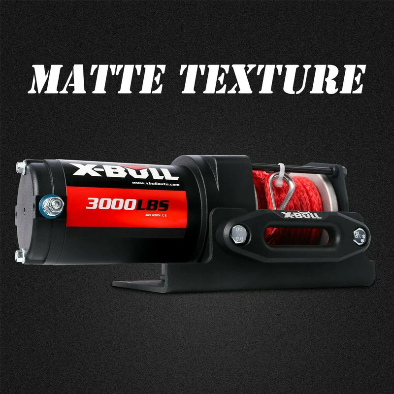 SportZone.co.nz Auto Accessories > Auto Accessories Others > Automotive Lifts & Hoists X BULL 12V Electric Winch 3000lbs Wireless Synthetic Rope for Boat ATV 4WD XBULL 12V Electric Winch 3000lbs With Wireless Rope