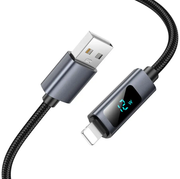 X112 USB to iPhone Fast Charging Cable 2.4A LED Display by techplus