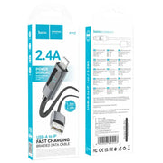 techplus X112 USB to iPhone Fast Charging Cable 2.4A LED Display X112 USB to iPhone Fast Charging Cable LED Display