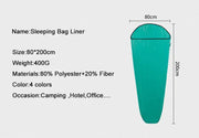 Naturehike Lightweight Portable Sleeping Bag Liner - 400g Travel Sleep Sack | Camping & Hotel by Mead's Supply & Equipment Outfitters limited