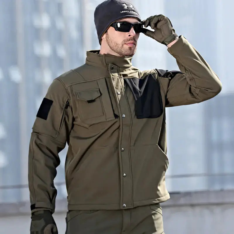 Rhino 2.0 Tactical Softshell Jacket for Men by Mead's Supply & Equipment Outfitters limited