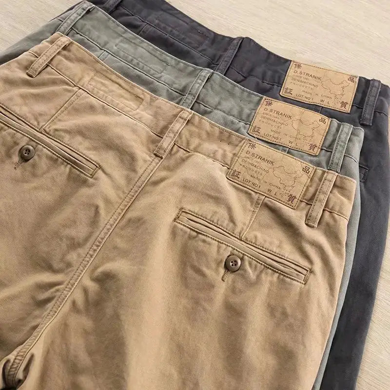 Men's Casual Loose Fit Cotton Cargo Pants - Heavy Duty Work Pants | Spring & Autumn by Mead's Supply & Equipment Outfitters limited