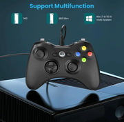 Dual Vibration Wired Controller for Xbox 360 & PC – Gamepad by techplus