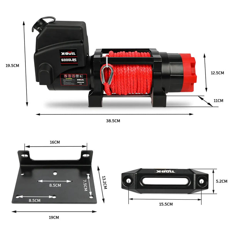X-BULL Electric Winch 6000LBS by salelink.co.nz