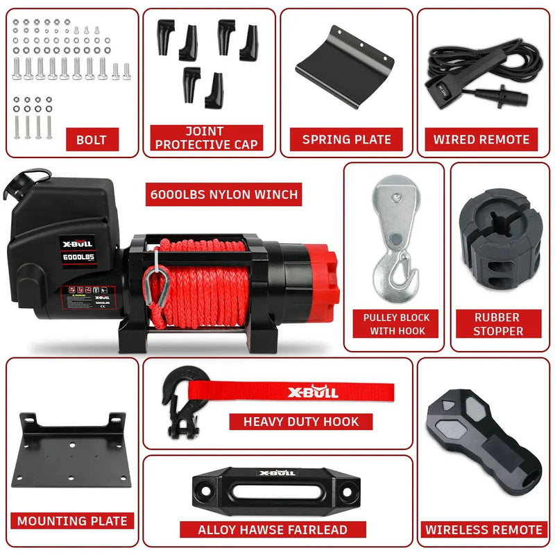 X-BULL Electric Winch 6000LBS by salelink.co.nz