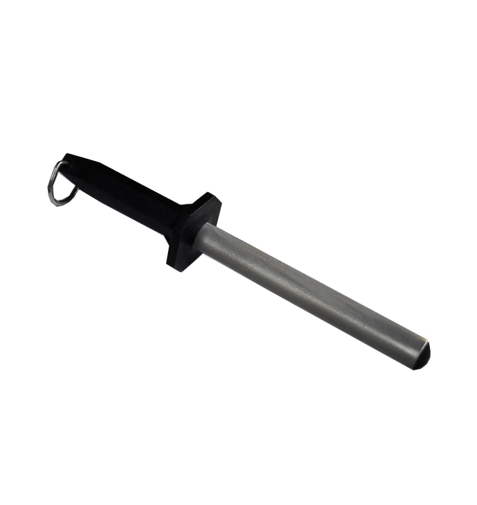 Xcel Butchers Steel Diamond Grit Oval 150mm, a precision sharpening tool for professional butchers and chefs.