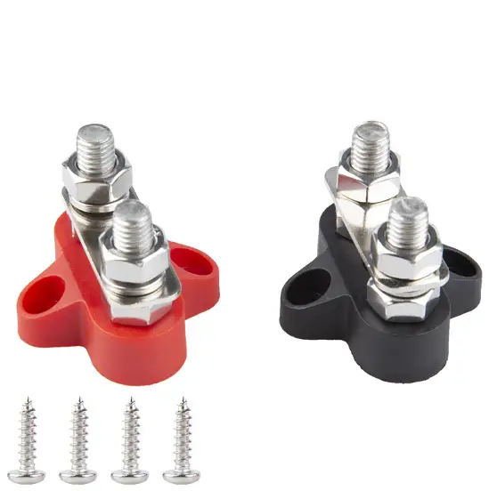 Battery Power Distribution Terminal Block Set Dual M8 by salelink.co.nz