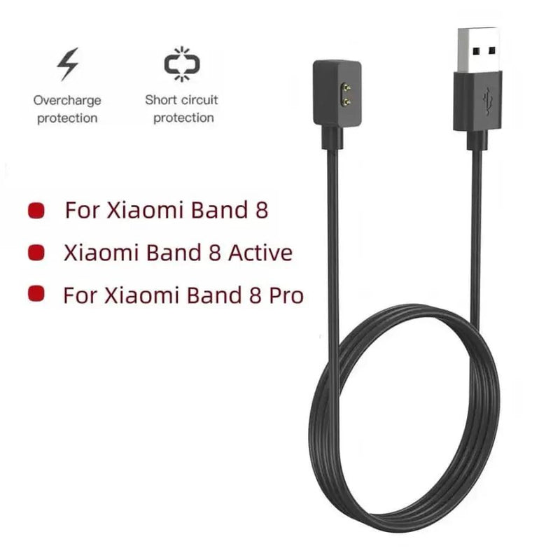 Charger for Xiaomi Smart Band 8 / 9 / 10 Series (Black) by That Watch Shop